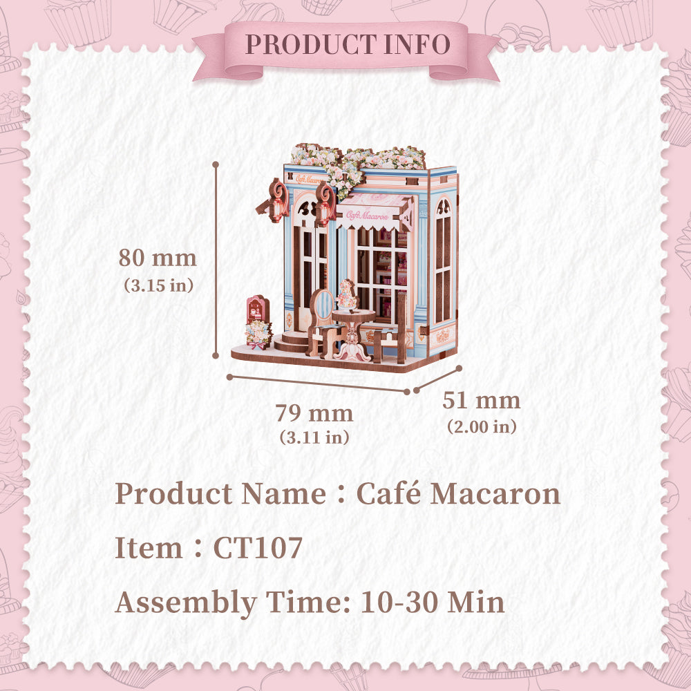 NEW! | Café Macaron | DIY Mini Book Nook
