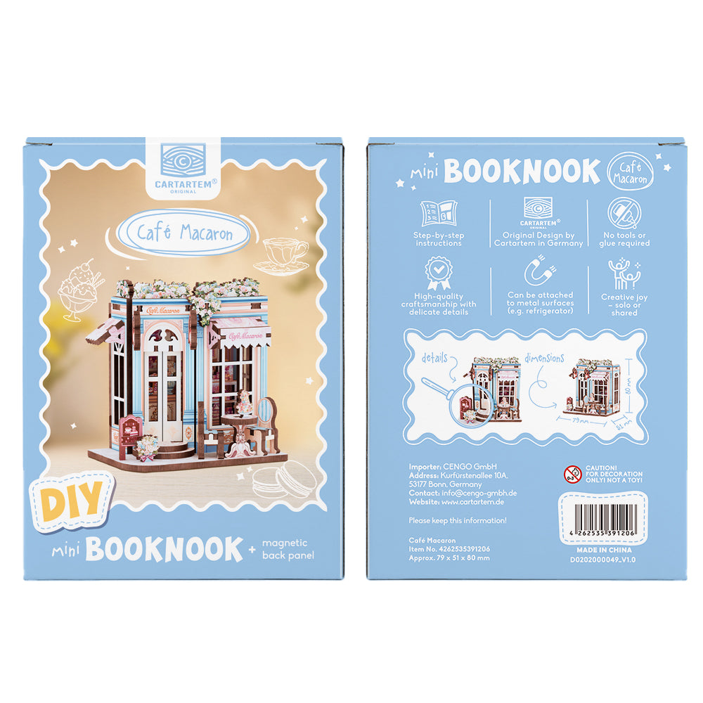 NEW! | Café Macaron | DIY Mini Book Nook