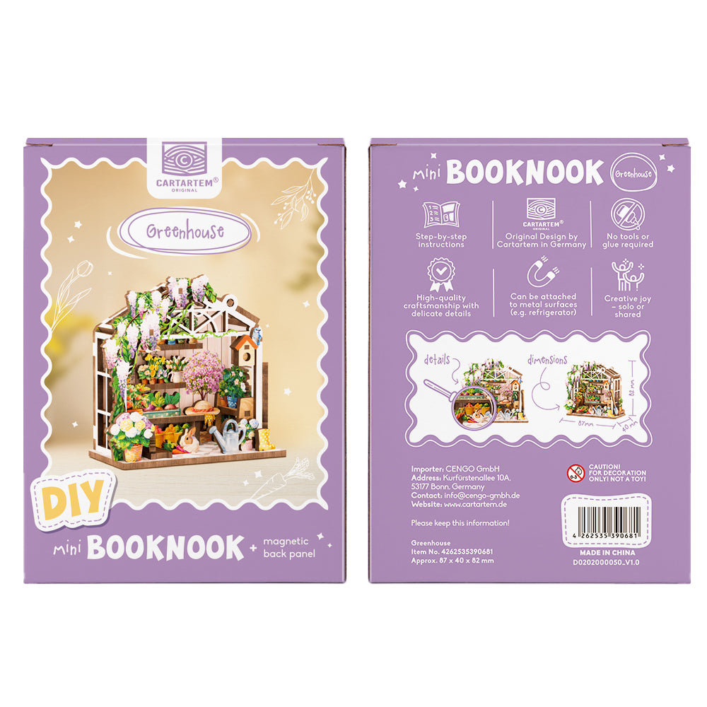 NEW! | Greenhouse | DIY Mini Book Nook