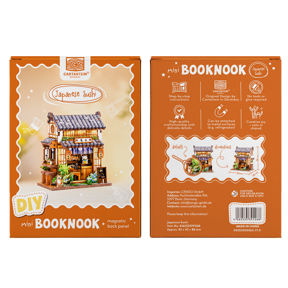 NEW! | Japanese Sushi | DIY Mini Book Nook